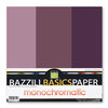 Bazzill - Monochromatic Trio Packs - 12 x 12 - Velvet