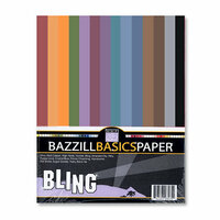 Bazzill Basics - Bazzill Bling - 8.5 x 11 Cardstock Multi-Pack - Dark Bling - 30 Sheets