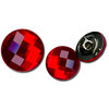Bazzill Basics - Timeless Collection - Buttons - Bling - Candy Apple