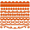 Bazzill Basics - Half The Edge II Collection - 6 Inch Cardstock Strips - Festive, CLEARANCE