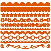 Bazzill Basics - Half The Edge II Collection - 6 Inch Cardstock Strips - Festive, CLEARANCE