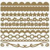 Bazzill Basics - Half The Edge II Collection - 6 Inch Cardstock Strips - Kraft, CLEARANCE