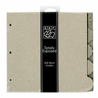 Bazzill Basics - Totally Exposed Collection - 8 x 8 Chipboard Divider Pages with Tabs - Set of 5