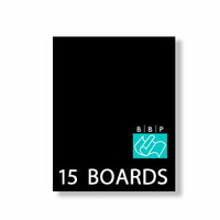 Bazzill Basics - 5 x 7 Black Board - Chipboard Pack - 15 Sheets