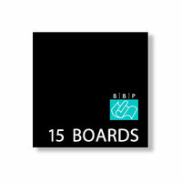Bazzill Basics - 6 x 6 Black Board - Chipboard Pack - 15 Sheets