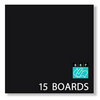 Bazzill Basics - 12 x 12 Black Board - Chipboard Pack - 15 Sheets