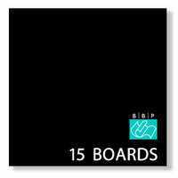 Bazzill Basics - 12 x 12 Black Board - Chipboard Pack - 15 Sheets
