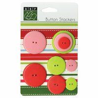 Bazzill - Christmas - Button Stackers - Xmas Circle