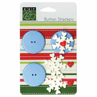 Bazzill Basics - Button Stackers - Snowflake