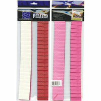 Bazzill - Love Story Collection - Just the Edge - 12 Inch Cardstock Strips - Perfectly Pleated