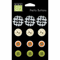 Bazzill Basics - Spooky and Kooky Collection - Halloween - Pretty Buttons