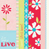 Bazzill Basics - Divinely Sweet Collection - Lickety Slip - 12 x 12 Double Sided Paper - Borders