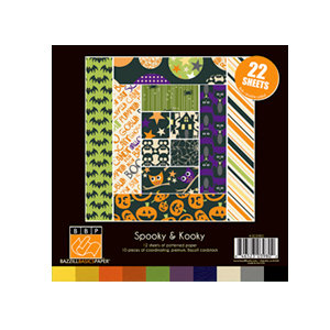 Bazzill Basics - Spooky and Kooky Collection - Halloween - 8 x 8 Assortment Pack