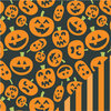 Bazzill Basics - Spooky and Kooky Collection - Halloween - 12 x 12 Double Sided Paper - Cackle-Lanterns