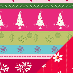 Bazzill Basics - Holiday Style Collection - Christmas - 12 x 12 Double Sided Paper - Holiday Stripe