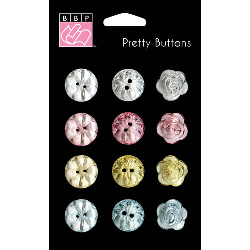 Bazzill Basics - Margie Romney-Aslett - Vintage Marketplace Collection - Pretty Buttons