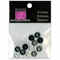 Bazzill - Buttons - Mini Modern - Neutral