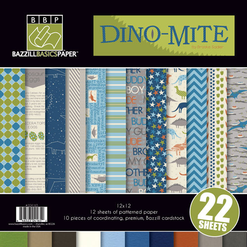 Bazzill - Dino-Mite Collection - 12 x 12 Assortment Pack