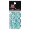 Bazzill - Margie Romney-Aslett - Vintage Marketplace Collection - Paper Flowers - Frosted Teal