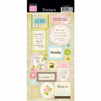 Bazzill - Margie Romney-Aslett - Vintage Marketplace Collection - Cardstock Stickers