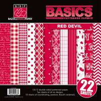 Bazzill Basics - Basics Collection - 12 x 12 Assortment Pack - Red Devil