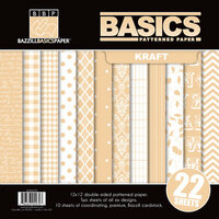 Bazzill Basics - Basics Collection - 12 x 12 Assortment Pack - Kraft