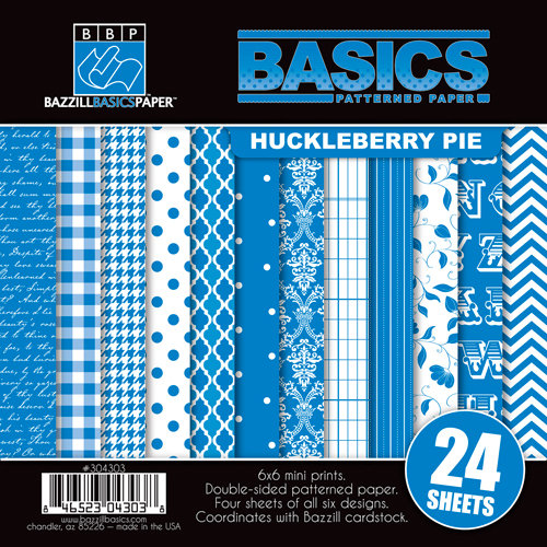 Bazzill - Basics Collection - 6 x 6 Assortment Pack - Huckleberry Pie
