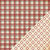 Bazzill - Margie Romney-Aslett - Believe Collection - Christmas - 12 x 12 Double Sided Paper - Plaid Ruler