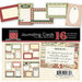 Bazzill Basics - Margie Romney-Aslett - Believe Collection - Christmas - Lickety Slip - 4 x 6 Journaling Cards