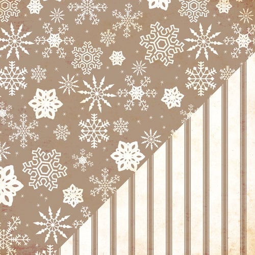 Bazzill - Margie Romney-Aslett - Timeless Collection - 12 x 12 Double Sided Paper - Snow Storm