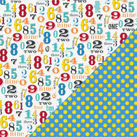 Bazzill Basics - School Days Collection - 12 x 12 Double Sided Paper - Numbers