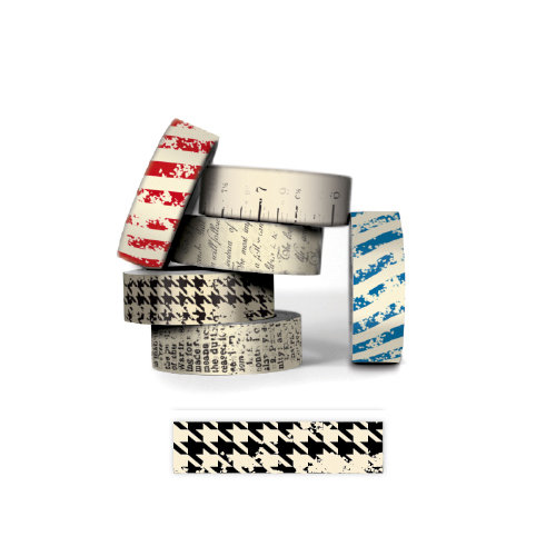 Bazzill - Antique Paper Tape - Houndstooth