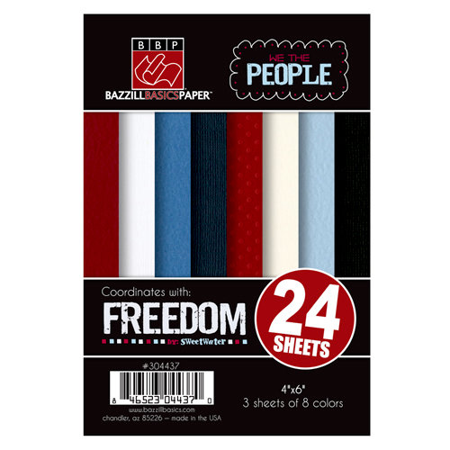Bazzill Basics - Freedom Collection - 4 x 6 Cardstock Pack