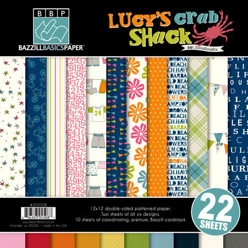 Bazzill Basics - Lucy's Crab Shack Collection - 12 x 12 Assortment Pack
