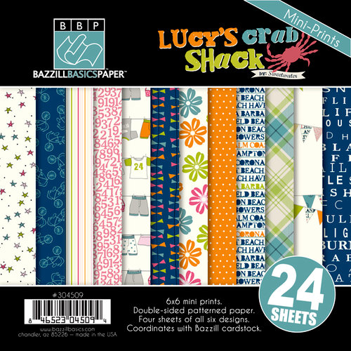 Bazzill Basics - Lucy's Crab Shack Collection - 6 x 6 Assortment Pack