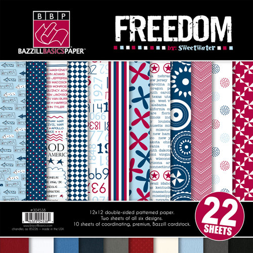 Bazzill Basics - Freedom Collection - 12 x 12 Assortment Pack