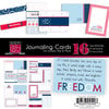Bazzill Basics - Freedom Collection - Lickety Slip - 4 x 6 Journaling Cards