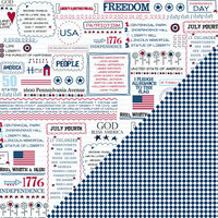 Bazzill Basics - Freedom Collection - 12 x 12 Double Sided Paper - Freedom