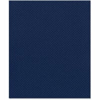 Bazzill Basics - 8.5 x 11 Cardstock - Dotted Swiss Texture - Deep Blue