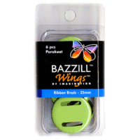 Bazzill Basics - Ribbon Brads - Round - Parakeet 25 mm, CLEARANCE