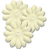 Bazzill Basics - Bitty Blossoms Flowers - Approximately 35 Pieces - French Vanilla