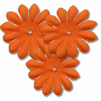 Bazzill Basics - Bitty Blossoms Flowers - Approximately 35 Pieces - Hazard
