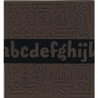 Bazzill Basics - Chipboard Alphabet - Magarita - Brown