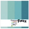 Bazzill - Fourz Multi-Packs - 12 x 12 - Aqua