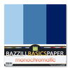 Bazzill - Monochromatic Trio Packs - 12x12 - Arctic