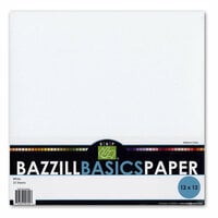 Bazzill Basics - 12 x 12  Bazzill White Cardstock Pack (Textured)