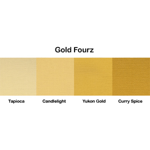 Bazzill Basics - Fourz Multi-Packs - 12 x 12 - Gold, CLEARANCE