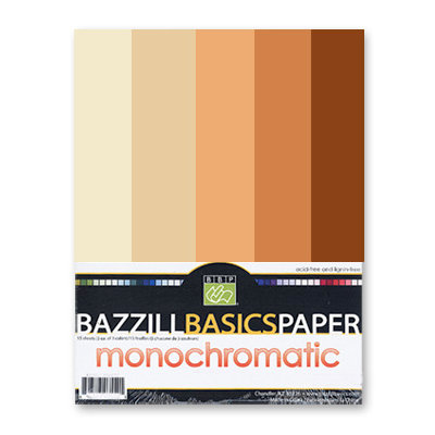 Bazzill Basics - Monochromatic Packs 8.5x11 - Oranges, CLEARANCE