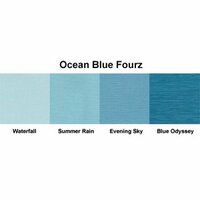 Bazzill Basics - Fourz Multi-Packs - 8.5 x 11 - Ocean Blue