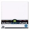 Bazzill Basics - 12 x 12 Cardstock Pack - Canvas Texture - White - 25 Pack